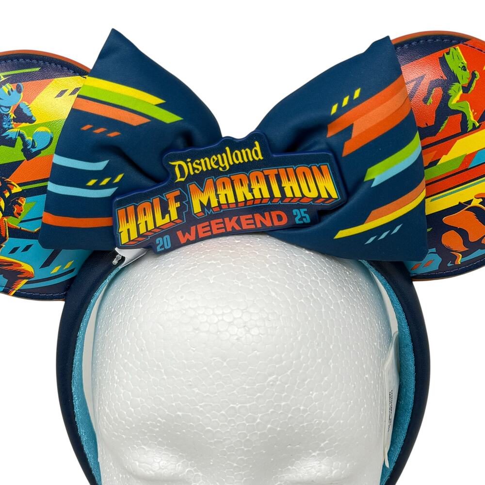 NWT Disney Marvel Disneyland Half Marathon Weekend 2025 Minnie Ears Headband - Picture 8 of 12
